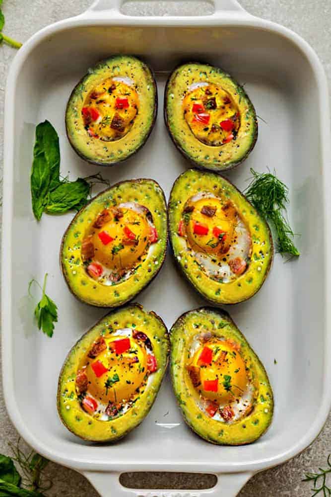 Low-Carb Avocado with Egg