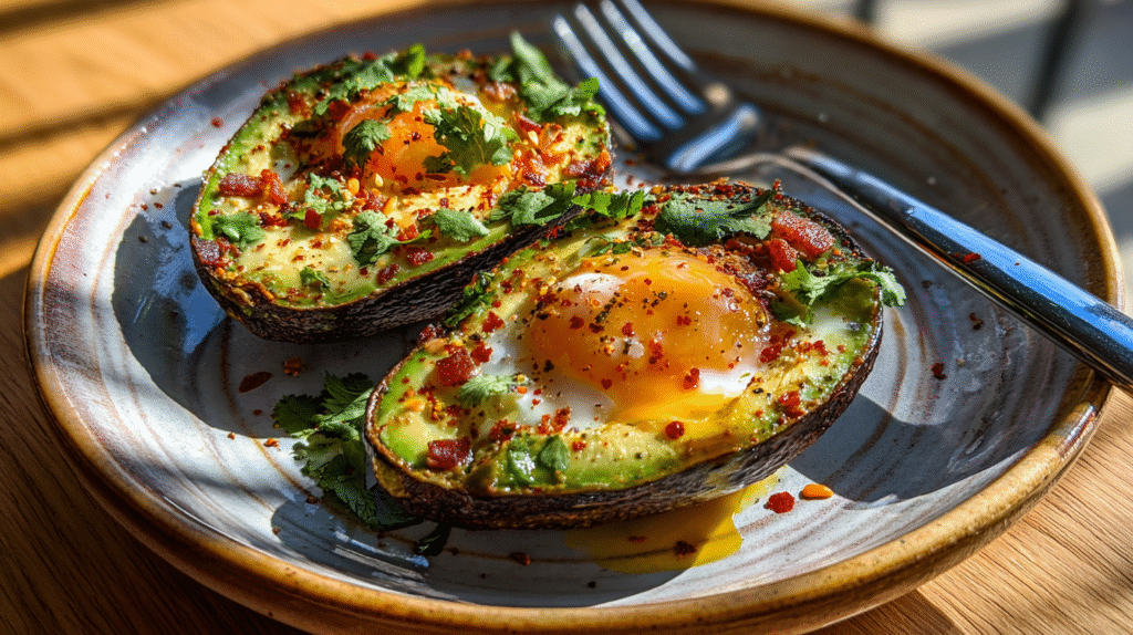 Low-Carb Avocado with Egg